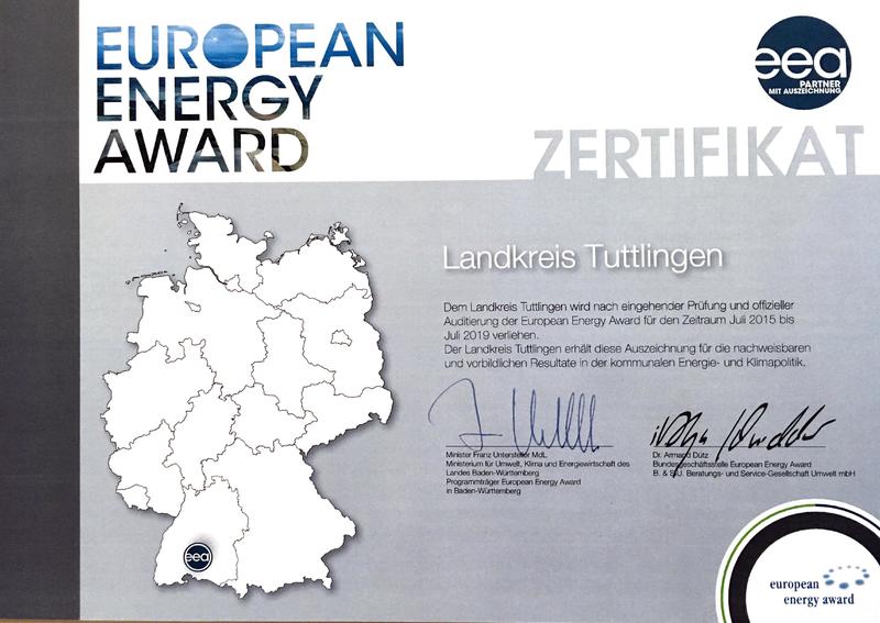 eea-Zertifikat Landkreis Tuttlingen